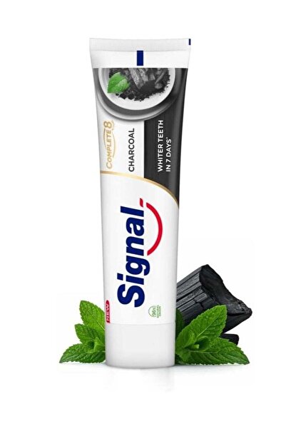 Signal معجون أسنان كومبليت 8 عناصر طبيعية، فحم، 75 مل
