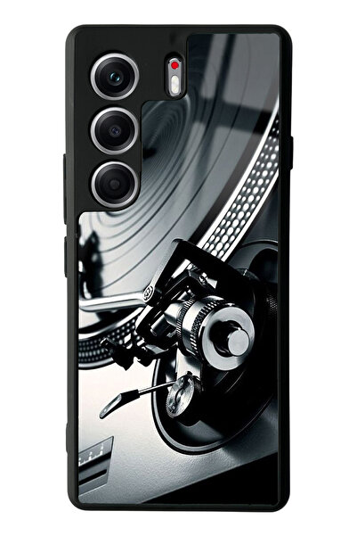 Spoyi Tecno Camon 40 Pro Compatible Record Players Design Glossy Phone Case