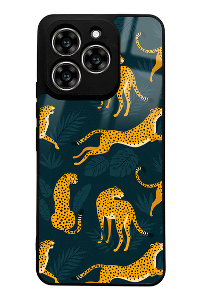 Spoyi Reeder S919 Compatible Leaf Leopard Design Glossy Phone Case