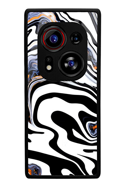 Spoyi Tecno Phantom X2 Pro Compatible White Marble Design Glossy Phone Case