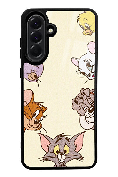 Spoyi Samsung A56 Tom and Jerry Design Glossy Phone Case Compatible