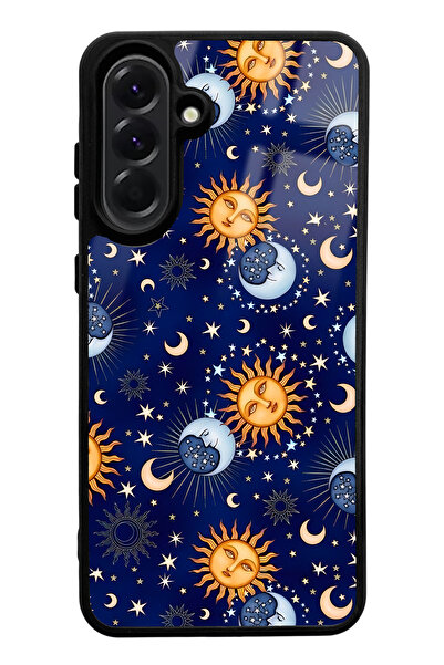 Spoyi A56 Compatible Moon Sun Pajama Design Glossy Phone Case