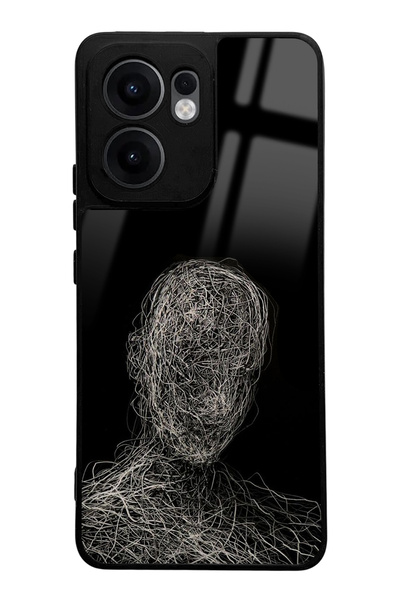 Spoyi جراب هاتف لامع بتصميم Draw Silhouette متوافق مع هاتف أوبو رينو 13F