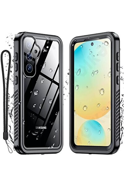 ShellBox Carcasă pentru Samsung Galaxy S25 Plus, impermeabilă IP68, corp complet, rezistentă la apă și praf, neagră