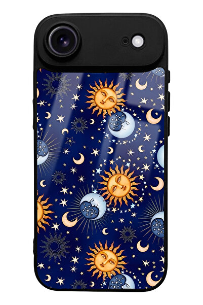 Spoyi iPhone 17 Air Moon Sun Pajama Design Glossy Phone Case Compatible