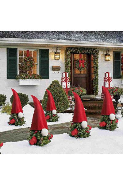 Selgot Decorațiuni elf pentru tuia, culoare roșie, dimensiune 60 x 39 cm
