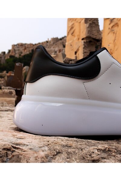 EXCLUSIVE STYLE Adidasi ALX - Alb cu insertii negre