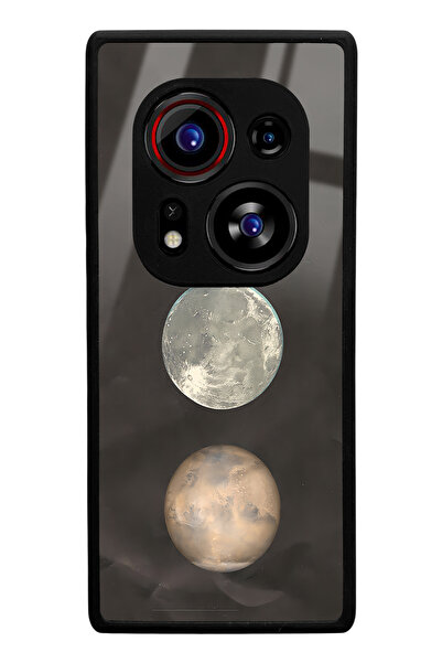 Spoyi Tecno Phantom X2 Pro Compatible Night Moon Design Glossy Phone Case