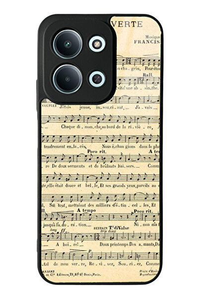 Spoyi Xiaomi Redmi 15C 4g Music Notes Design Glossy Phone Case
