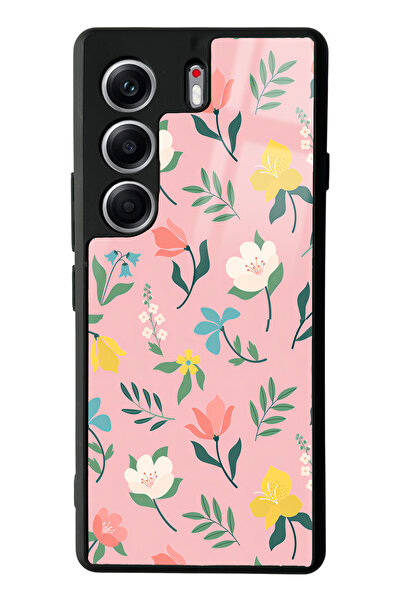 Spoyi Tecno Camon 40 Pro Compatible Pinky Flowers Design Glossy Phone Case