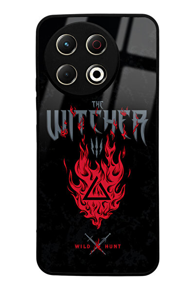Spoyi Tecno Spark 30 Pro Compatible Witcher 3 Fire Design Glossy Phone Case