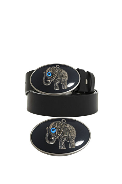targay Cowboy Buckle Elephant Pattern Belt