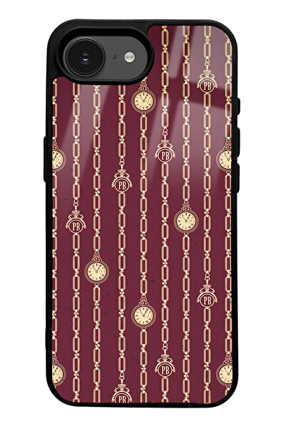 Spoyi iPhone 16E Peaky Blinders Wallpaper Design Glossy Phone Case