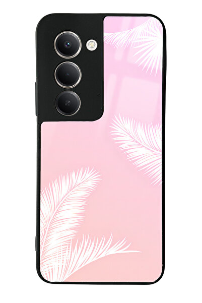 Spoyi Xiaomi Redmi 15 Compatible White Palm Design Glossy Phone Case