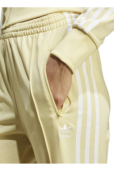 adidas JC8288 FIREBIRD TP Sarı Lastikli Bel Regular Fit Düz Kadın Eşofman Altı