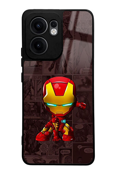 Spoyi Oppo Reno 13F Iron Man Design Glossy Phone Case Compatible