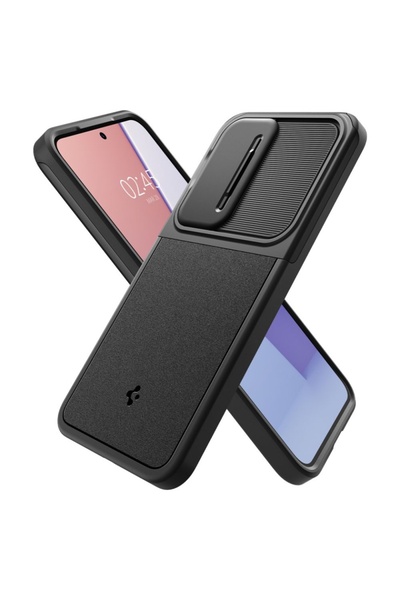 Spigen Carcasă pentru Samsung Galaxy S24 FE, Optik Armor - Neagră
