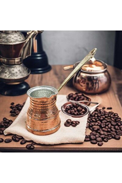 Bakır Center 5-Cup Marash Hammered Copper Coffee Pot, Coffee Pot, Coffee Brewing Pot