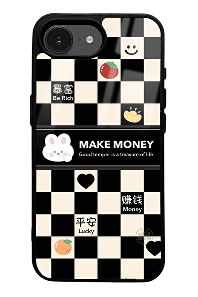 Spoyi iPhone 16E Compatible Make Money Design Glossy Phone Case
