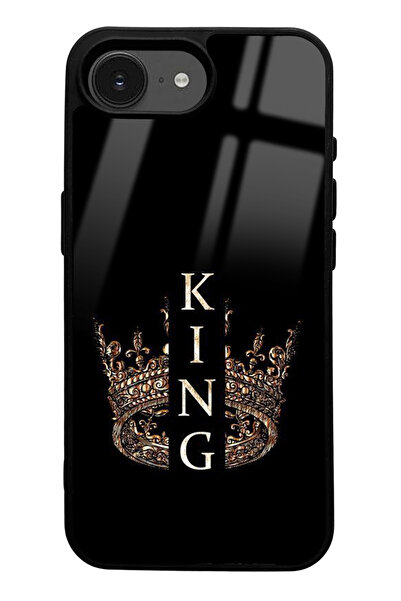 Spoyi iPhone 16E King Design Glossy Phone Case Compatible
