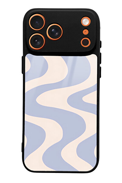 Spoyi iPhone 17 Pro Max Wave Effect Design Glossy Phone Case