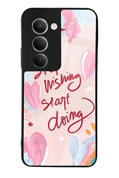 Spoyi Xiaomi Redmi 15 Pink Motto Design Glossy Phone Case