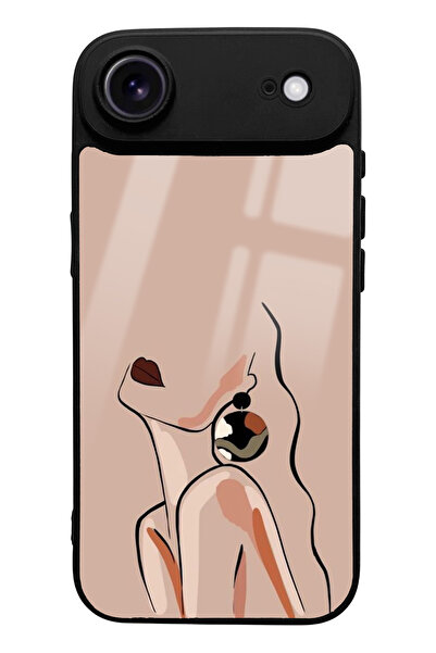 Spoyi iPhone 17 Compatible Air Silhouette Design Glossy Phone Case