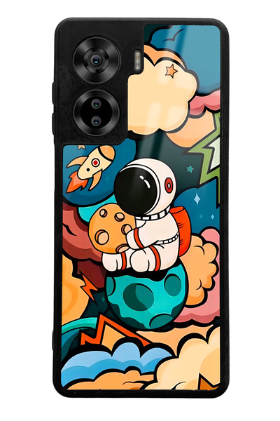 Spoyi Casper Via X40 Baby Astronaut Design Glossy Phone Case Compatible