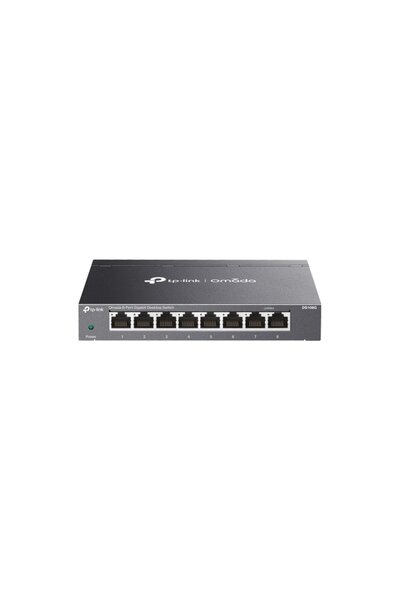 TP-LINK Omada Ds108G, 8 Gigabit Ports, Unmanaged, Desktop/Vesa Metal Case Silent Switch