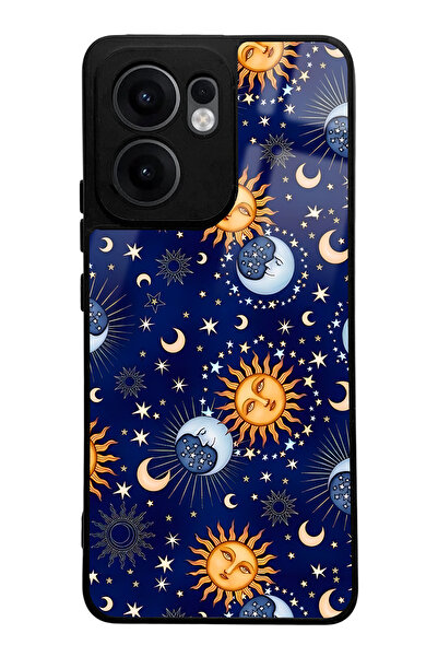 Spoyi Oppo Reno 13F Compatible Night Design Glossy Phone Case