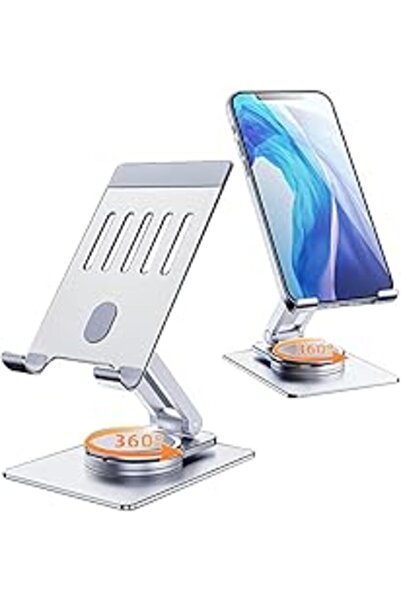 Generic حامل هاتف معدني قابل للتعديل من OLIGE بزاوية 360 درجة - قابل للطي، مت...