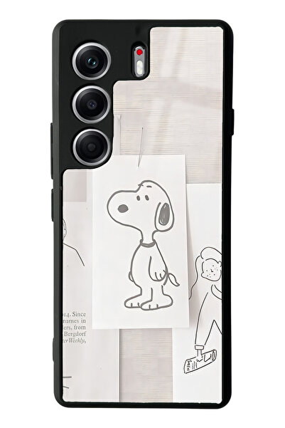 Spoyi Tecno Camon 40 Pro Compatible Snoppy Design Glossy Phone Case