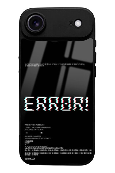 Spoyi iPhone 17 Air Error Design Glossy Phone Case Compatible