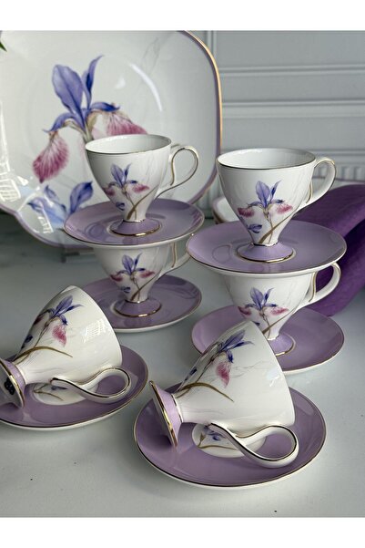 Paçi Türk Kahve Fincanı Veronica Iris 6 Kişilik 12 Parça