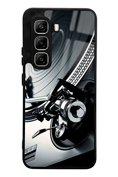 Spoyi Infinix Hot 50 Pro Compatible Record Player Design Glossy Phone Case