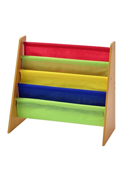 GINGER HOME Organizator copii Multicolor cu rafturi pentru carti si reviste,m...