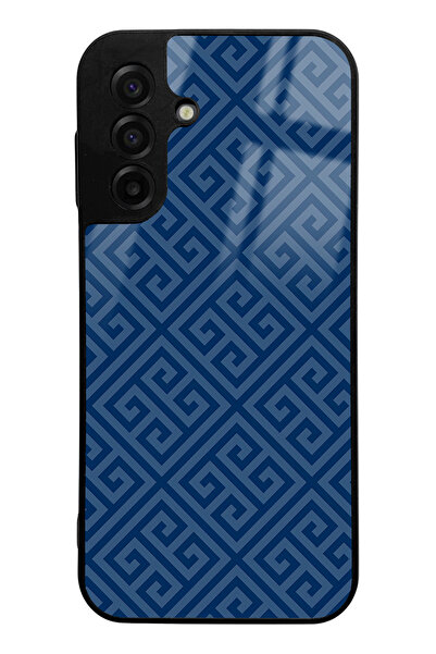 Spoyi Samsung A17 Blue Patterned Glossy Phone Case