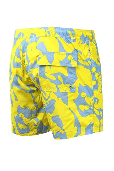 Jott Men's yellow and blue swimwear Biarritz Multicamo