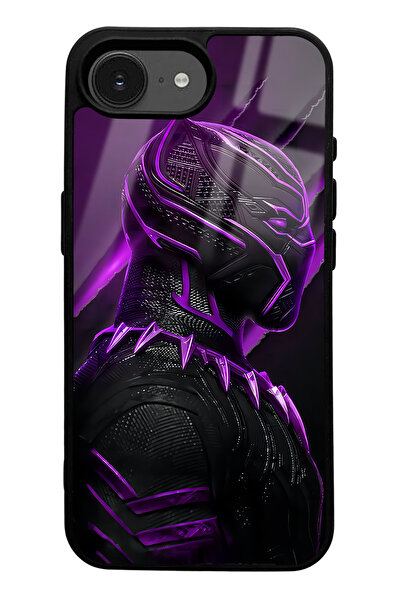 Spoyi iPhone 16E Black Panther Design Glossy Phone Case Compatible