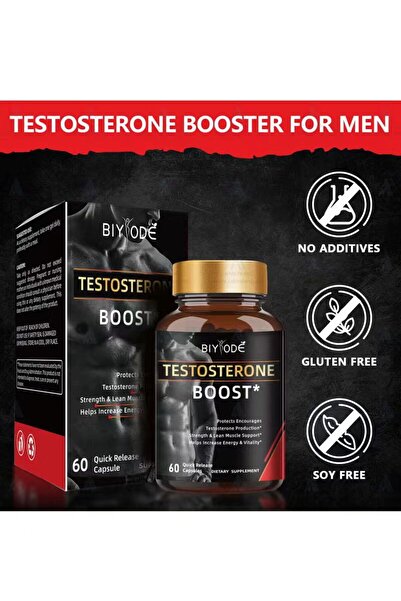 BIYODE Testosterone Booster & Energy Supplement for Men