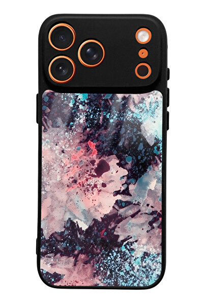 Spoyi Color Explosion Design Glossy Phone Case Compatible with iPhone 17 Pro Max