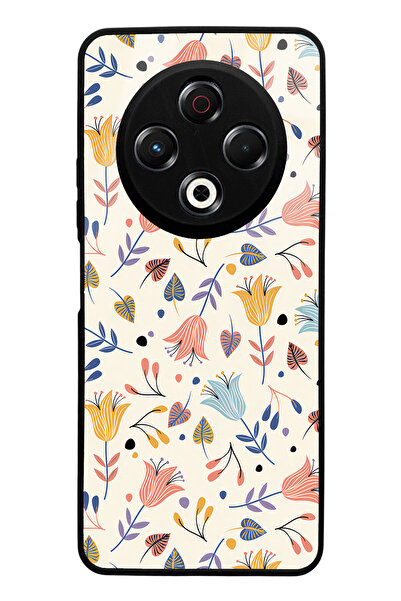 Spoyi Tecno Spark 30 Compatible White Banded Design Glossy Phone Case