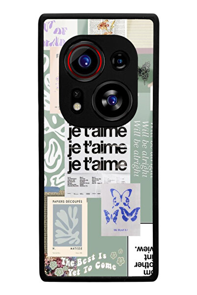 Spoyi Tecno Phantom X2 Pro Compatible Je t'Aime Designed Glossy Phone Case
