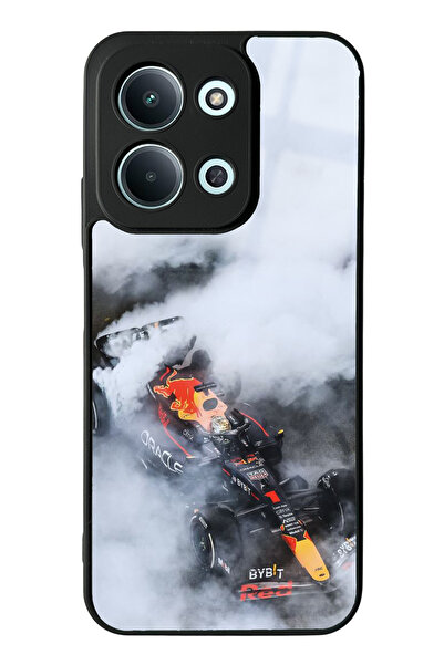 Spoyi حافظة هاتف لامعة بتصميم فورمولا 1 لهاتف شاومي ريدمي 15C الجيل الرابع