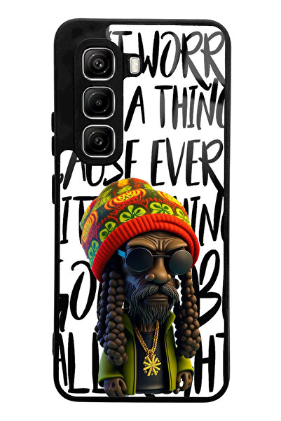 Spoyi Infinix Hot 50 Pro Compatible Bob Marley Design Glossy Phone Case