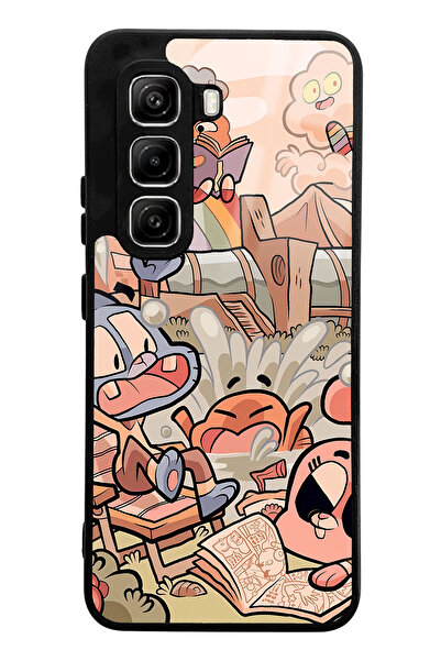 Spoyi Infinix Hot 50 Pro Compatible Gumball Design Glossy Phone Case