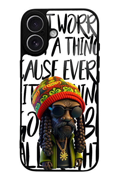 Spoyi iPhone 17 Bob Marley Design Glossy Phone Case Compatible