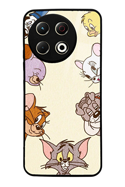 Spoyi Tecno Spark 30 Pro Compatible Tom and Jerry Design Glossy Phone Case