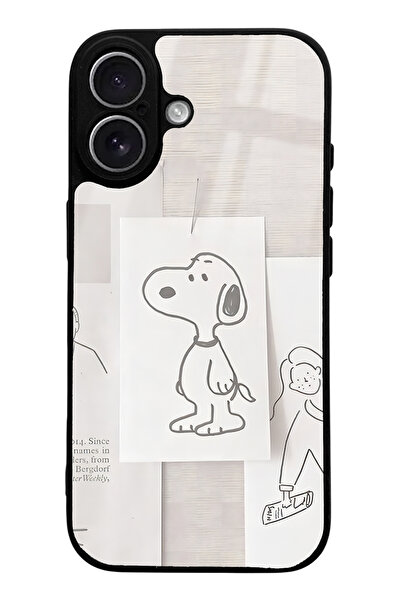 Spoyi iPhone 17 Snoppy Design Glossy Phone Case Compatible