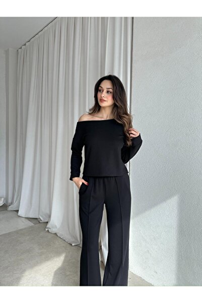 Mooi Butik Forest Suit 8671 - Black